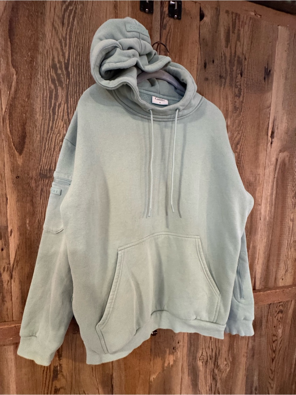 Comfrt Airplane Hoodie Sage Green w/ Kangaroo Pocket